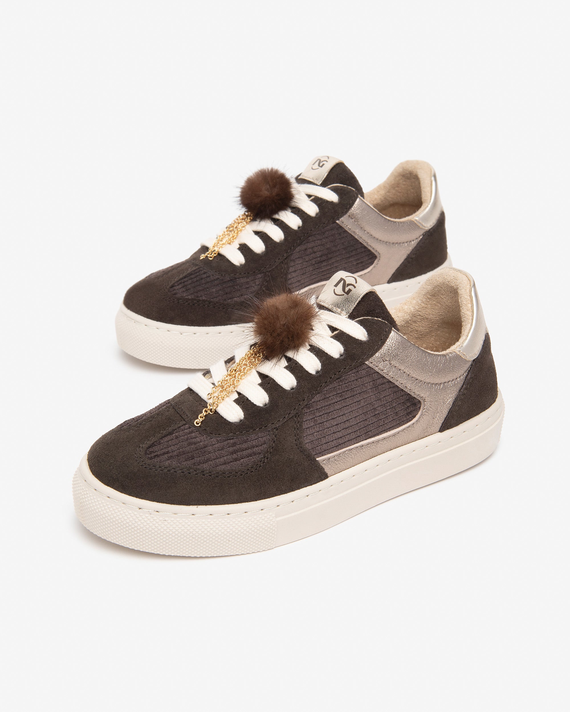 Sneakers Teen da Ragazza in Camoscio, Tessuto e Materiale Tecnico