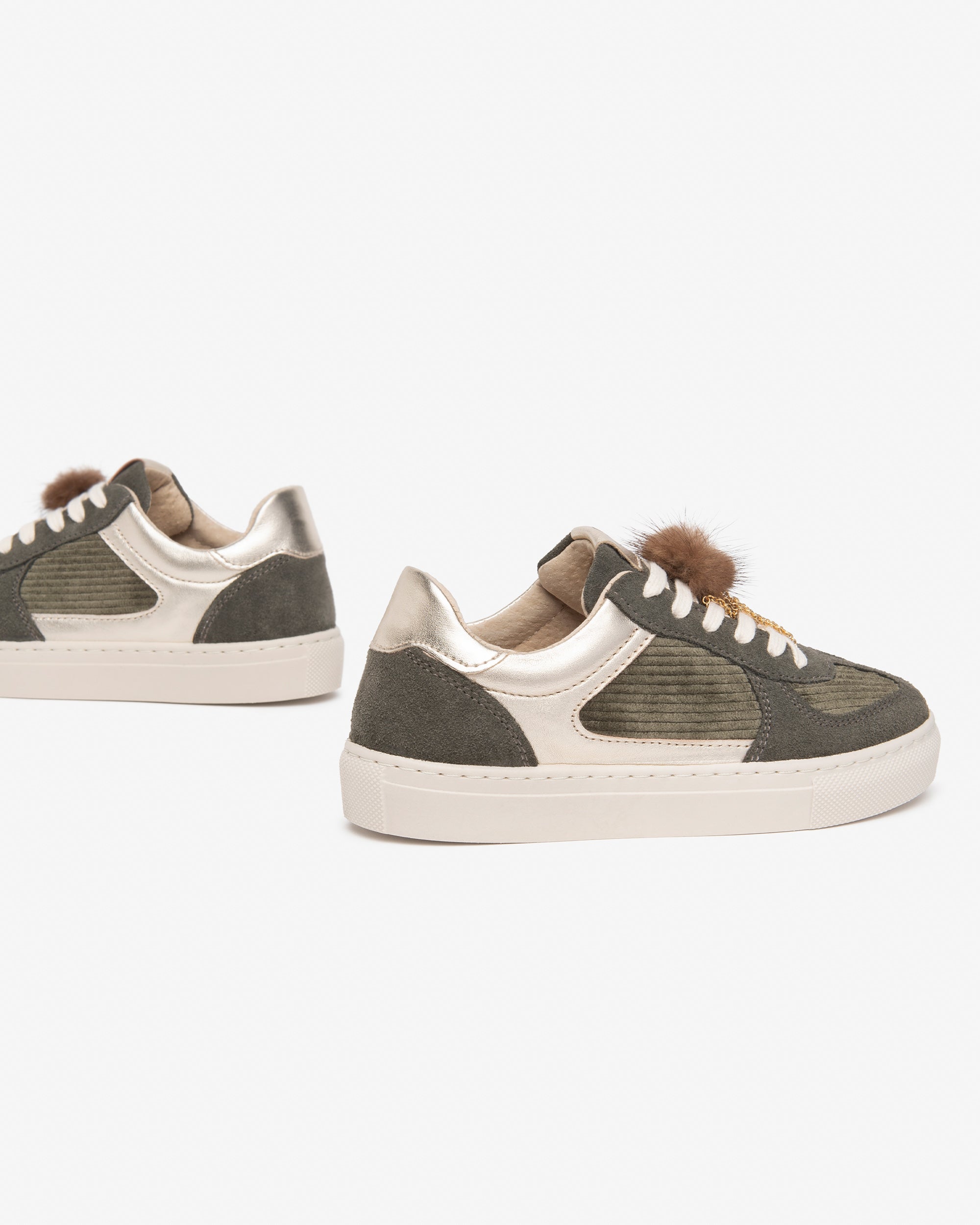 Sneakers Teen da Ragazza in Camoscio, Tessuto e Materiale Tecnico