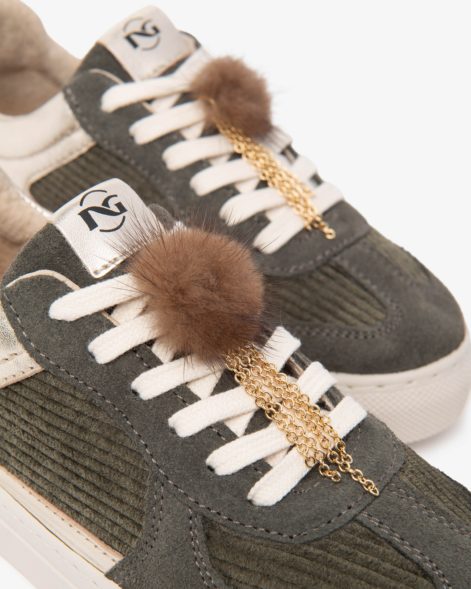 Sneakers Teen da Ragazza in Camoscio, Tessuto e Materiale Tecnico