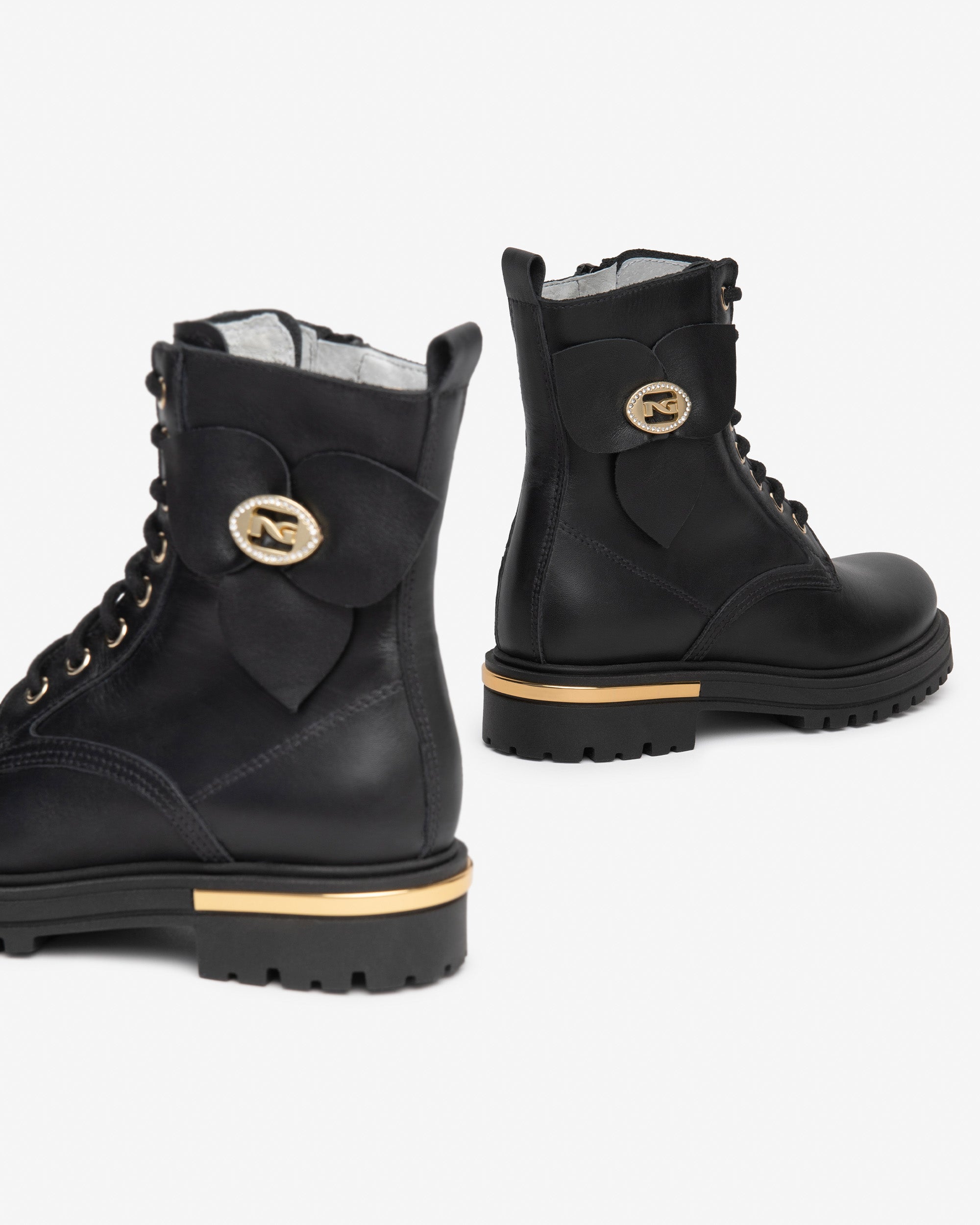 Anfibi Teen da Ragazza in Pelle