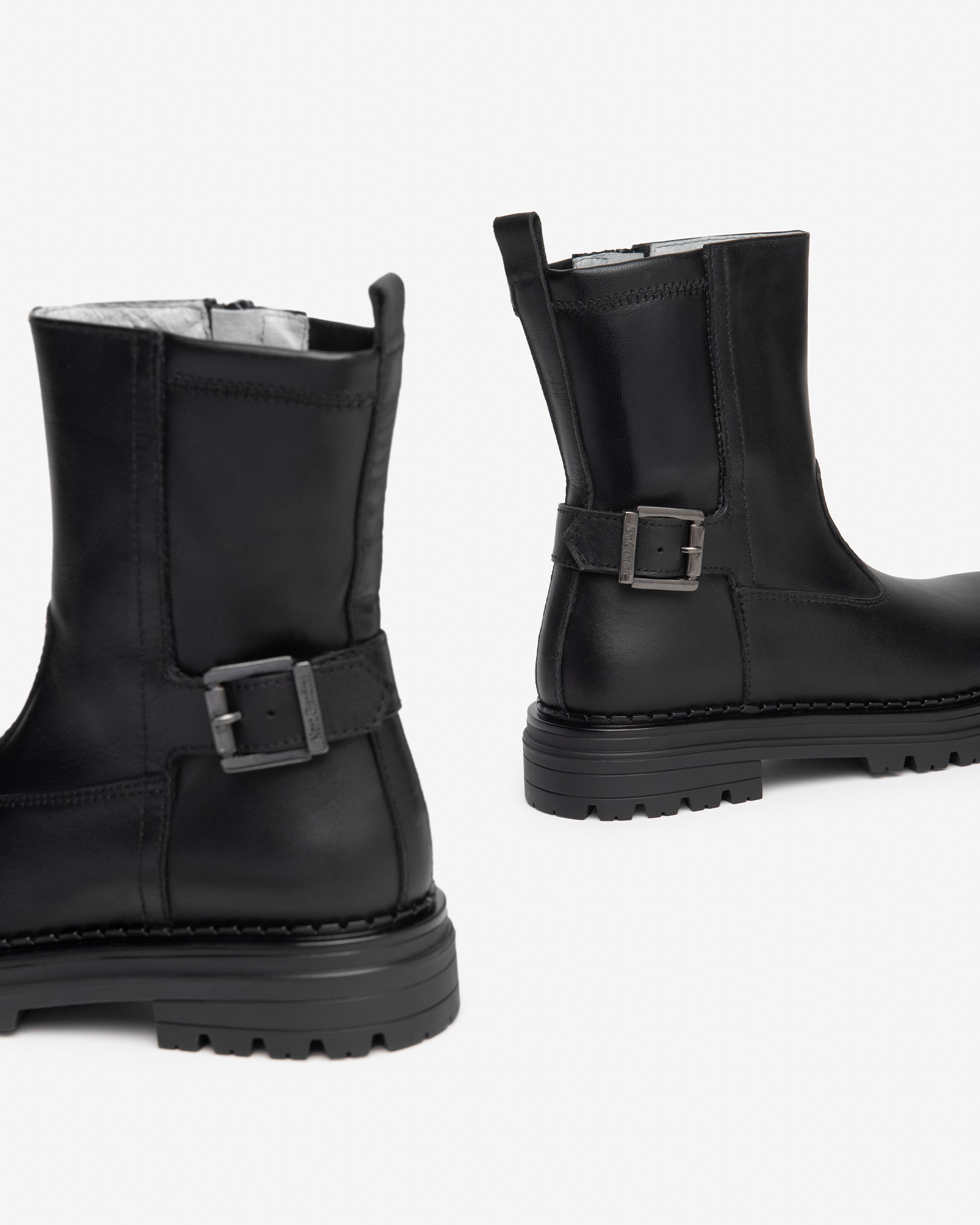 Stivaletti Teen da Ragazza in Pelle e Materiale Tecnico