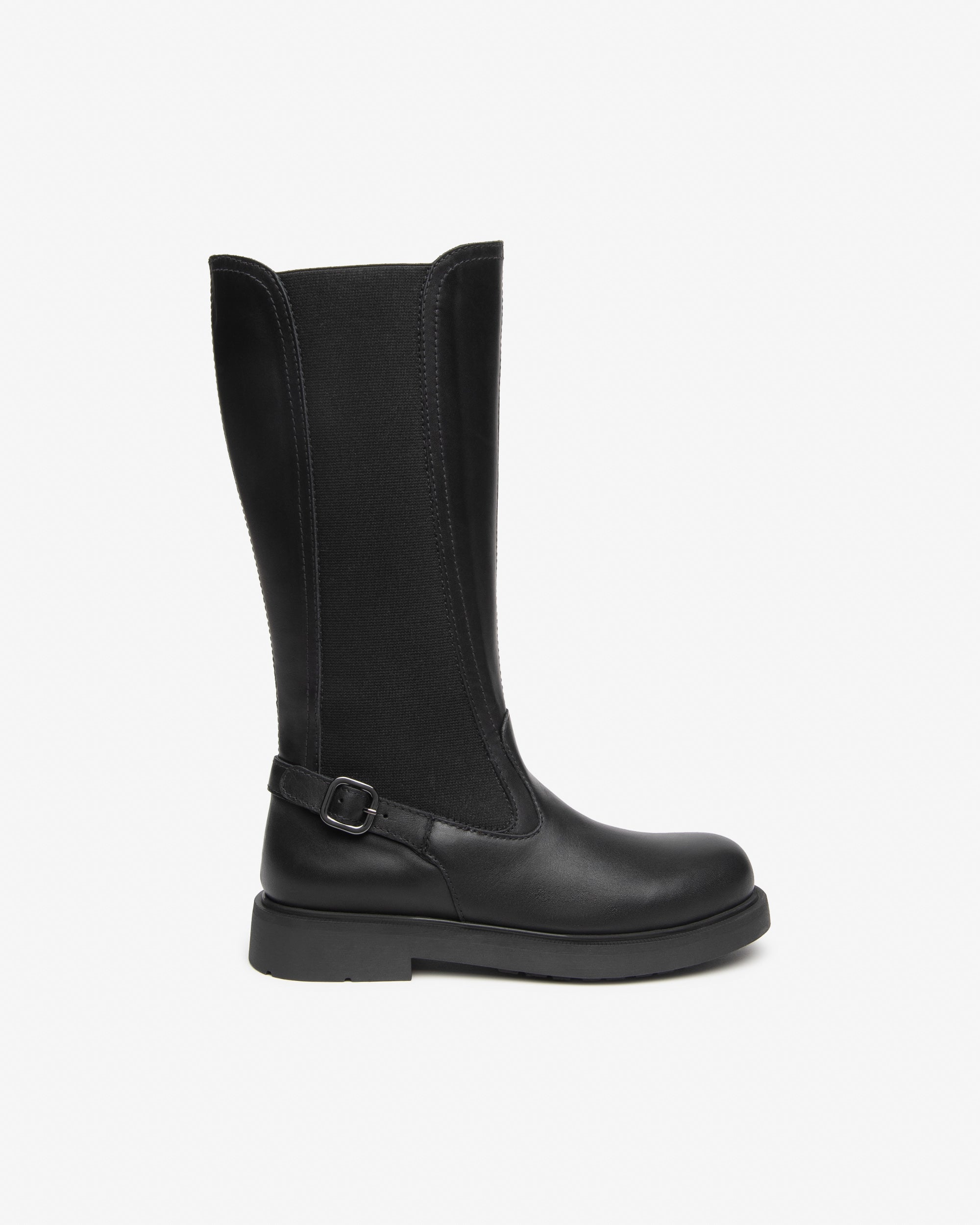 Stivali Teen da Ragazza in Pelle e Tessuto