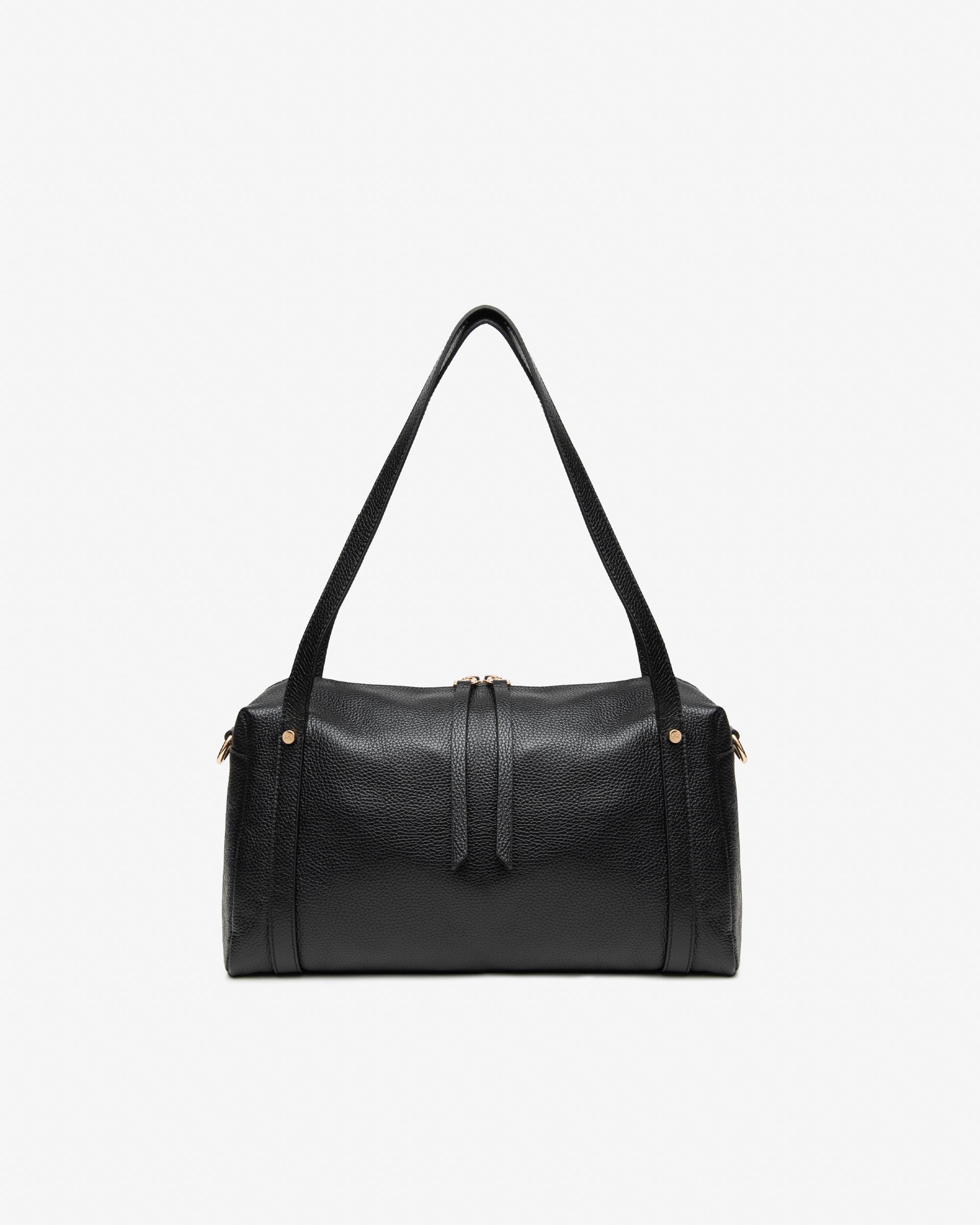 Bauletto da Donna in Pelle e Materiale Tecnico