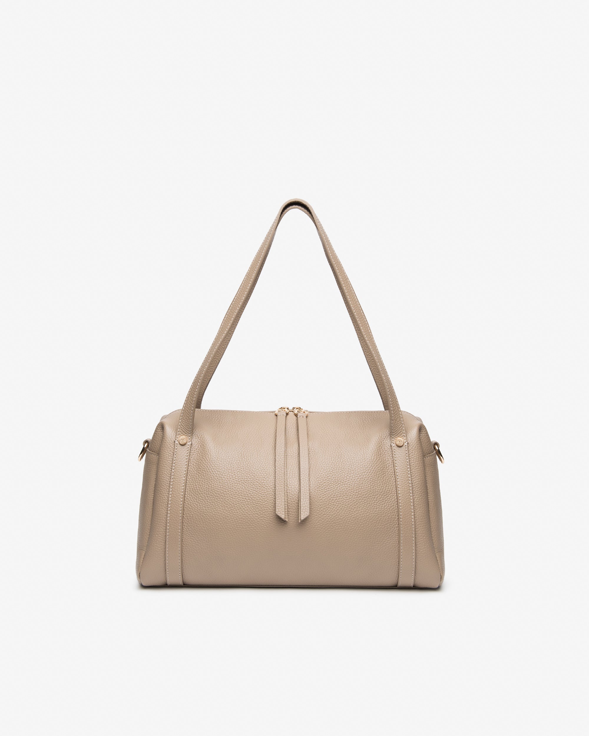 Bauletto da Donna in Pelle e Materiale Tecnico