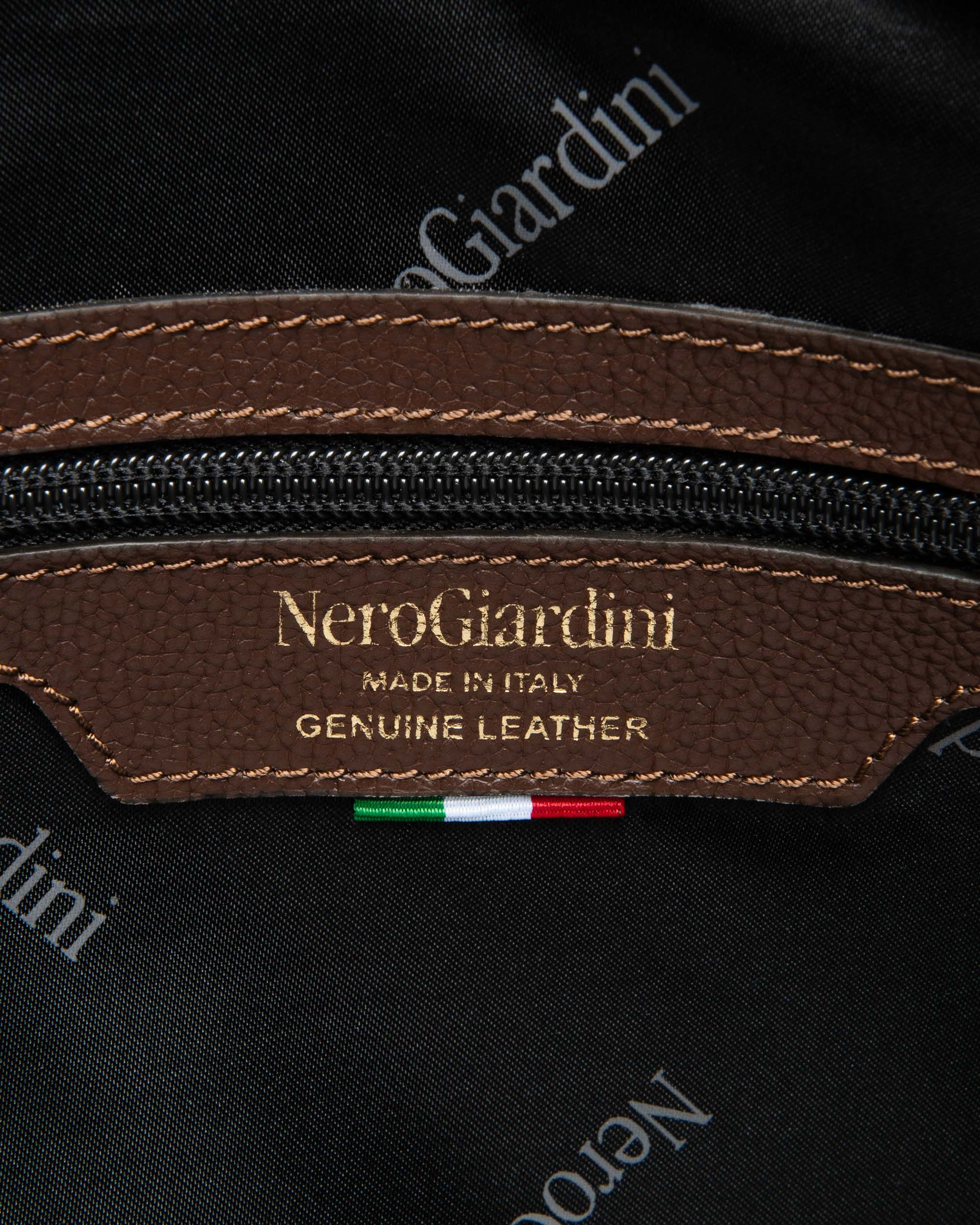 Borsa a Spalla da Donna in Pelle e Materiale Tecnico