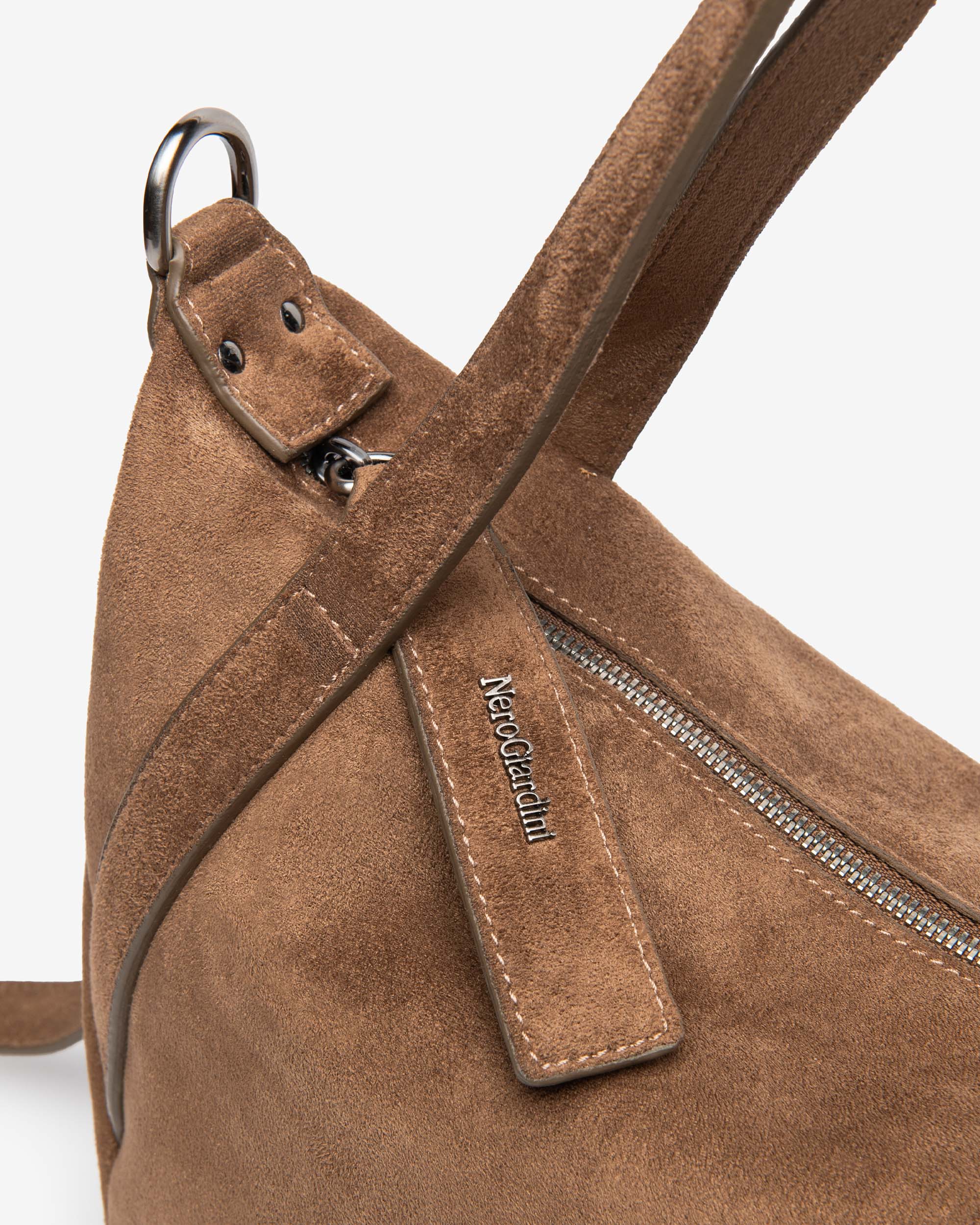 Borsa Hobo da Donna in Materiale Tecnico