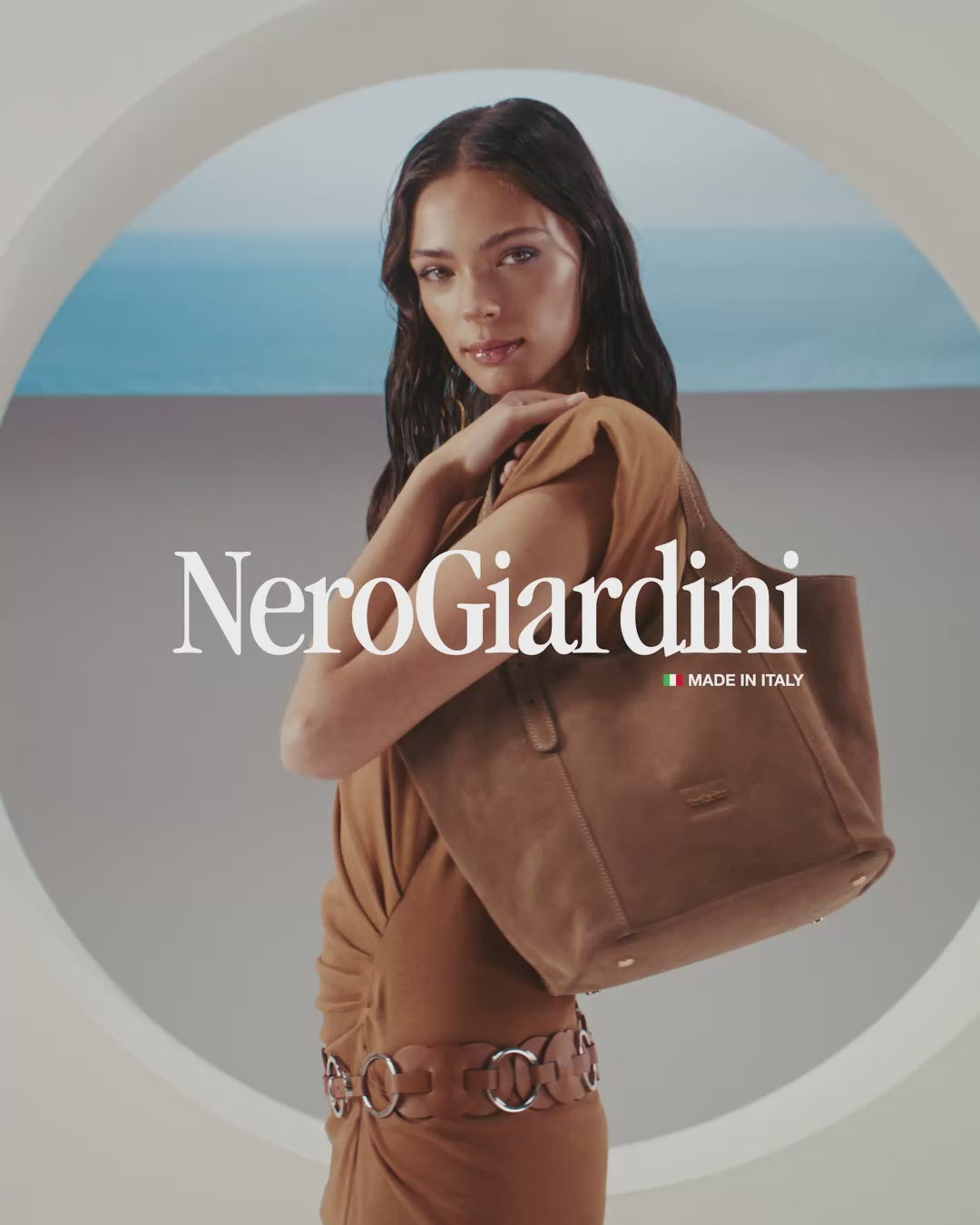 Borsa Shopping da Donna in Camoscio