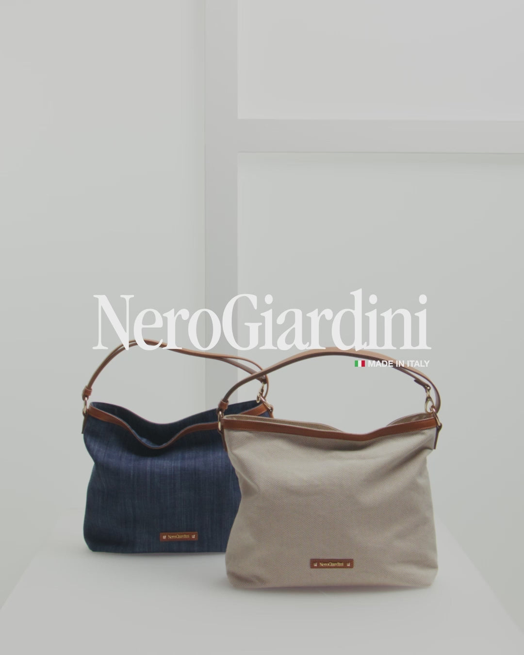Borsa Hobo da Donna in Materiale Tecnico