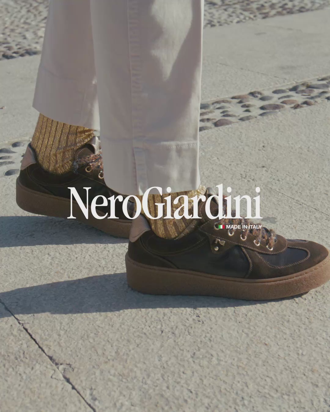 Sneakers Donna in Suede e Pelle