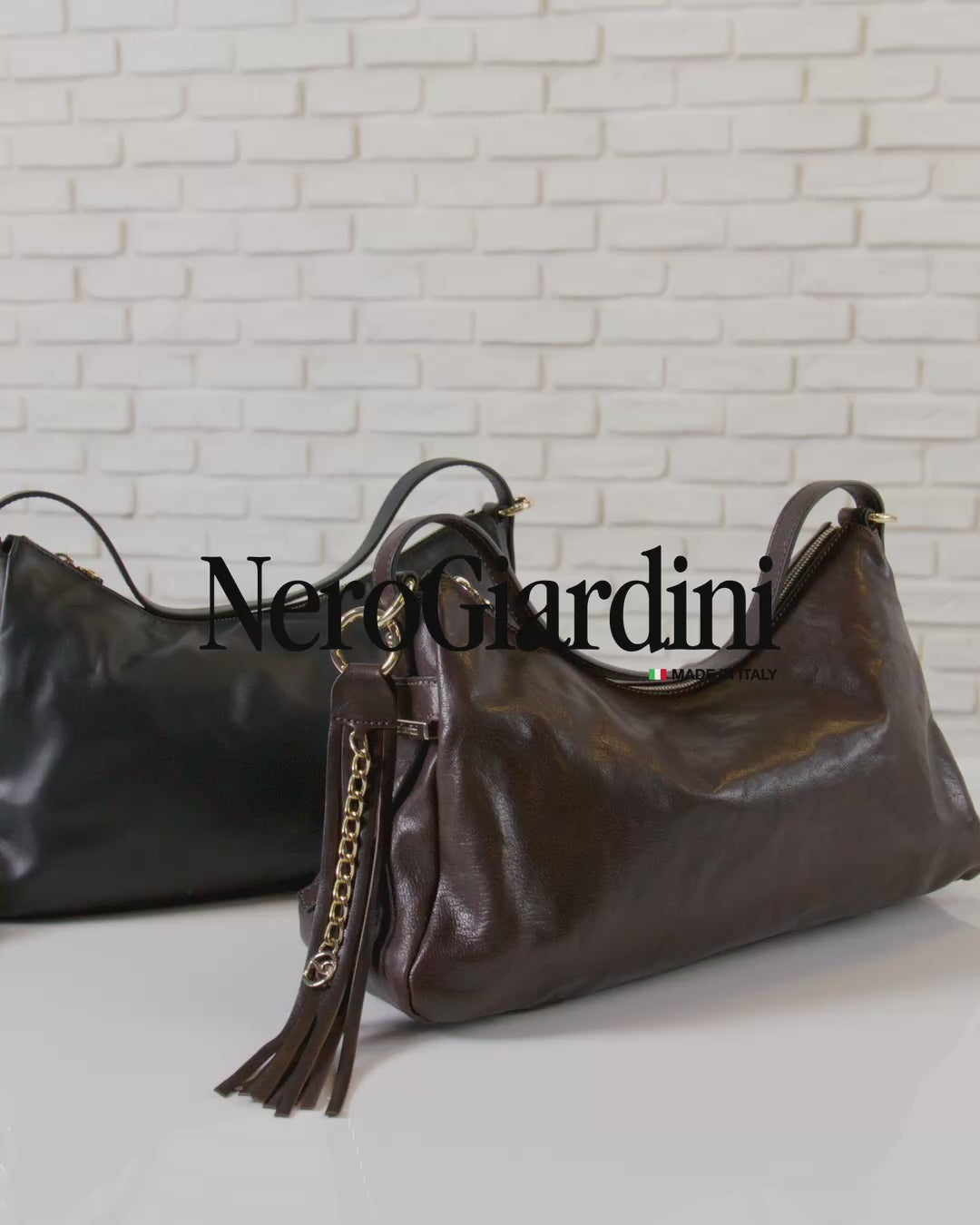 Borsa Hobo da Donna in Pelle