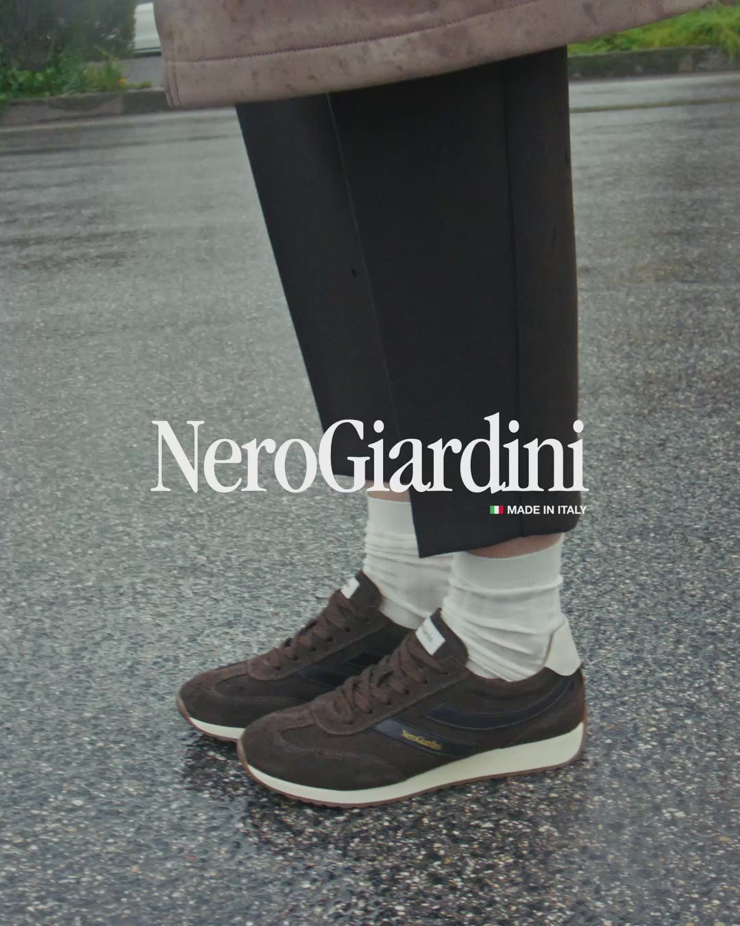 Sneakers Donna in Suede e Pelle