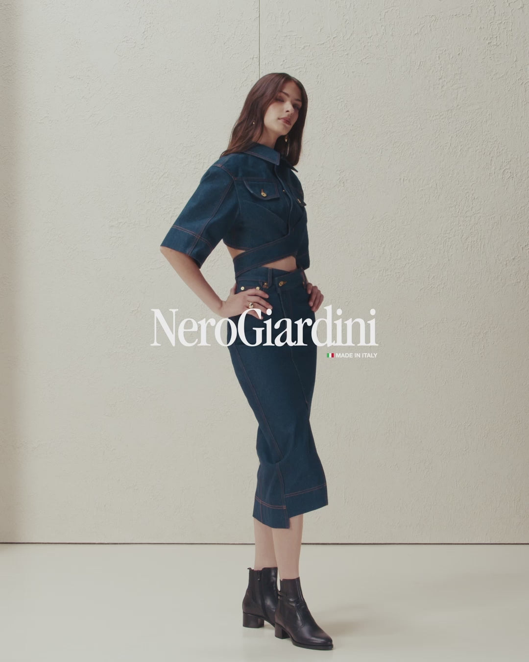 Stivaletti Donna in Pelle e Tessuto
