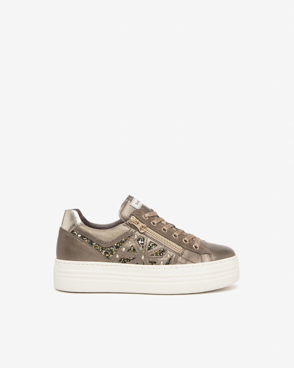 Sneakers Donna in Pelle, Camoscio e Materiale Tecnico 08A_I411611D