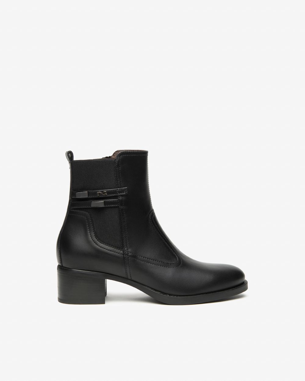 Women’s Leather and Fabric Ankle Boots