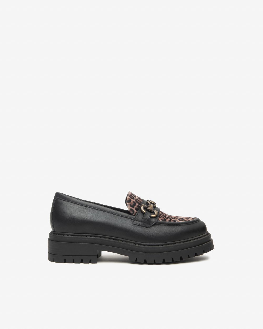 Women’s Leather and Technical Fabric Loafers
