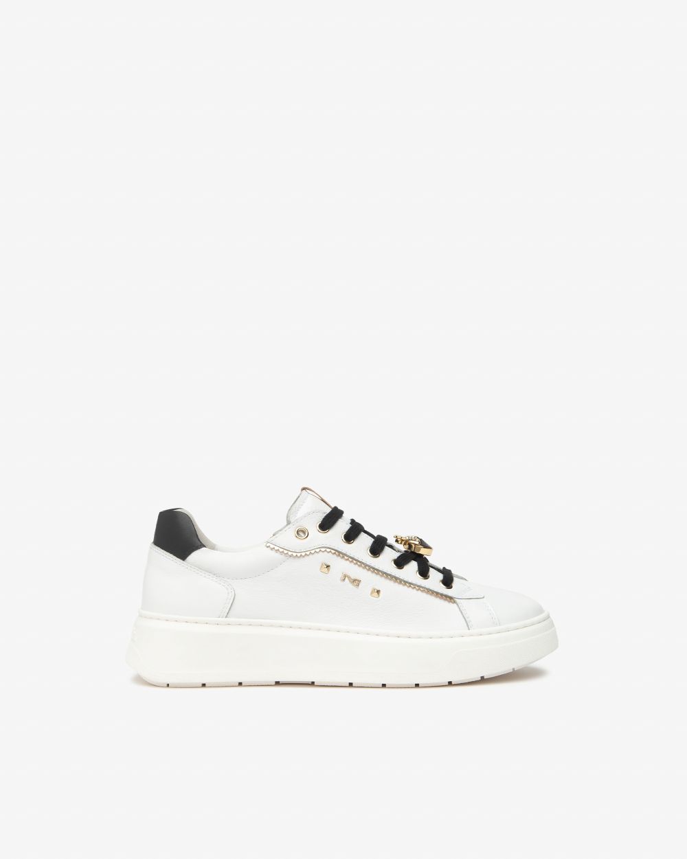 Women’s Leather and Technical Fabric Sneakers