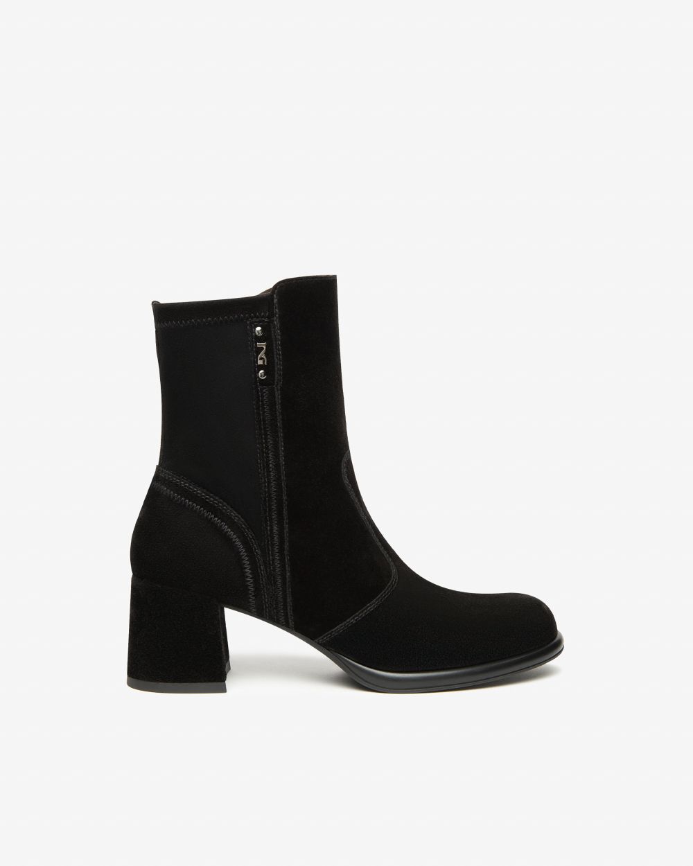 Women’s Suede and Technical Fabric Ankle Boots
