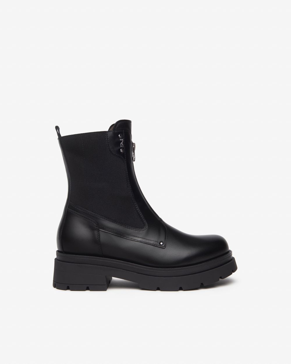 Women’s Leather and Fabric Chelsea Boots