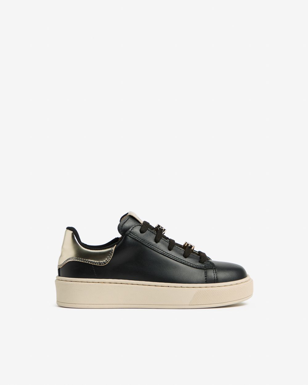 Teen Girls’ Leather and Technical Fabric Sneakers