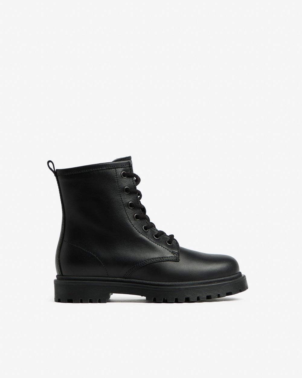 Teen Girls’ Leather Combat Boots