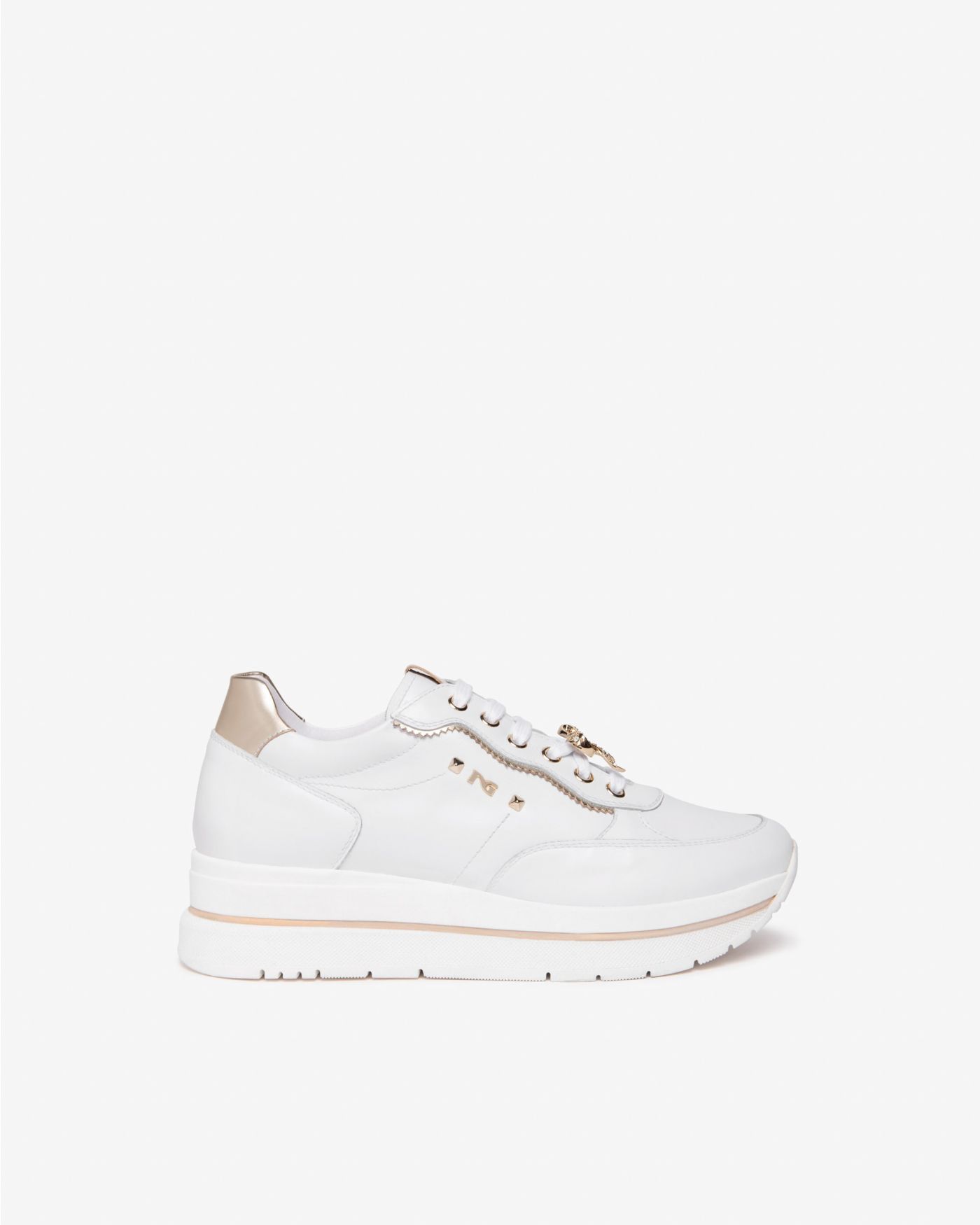 Women’s Leather and Technical Fabric Sneakers