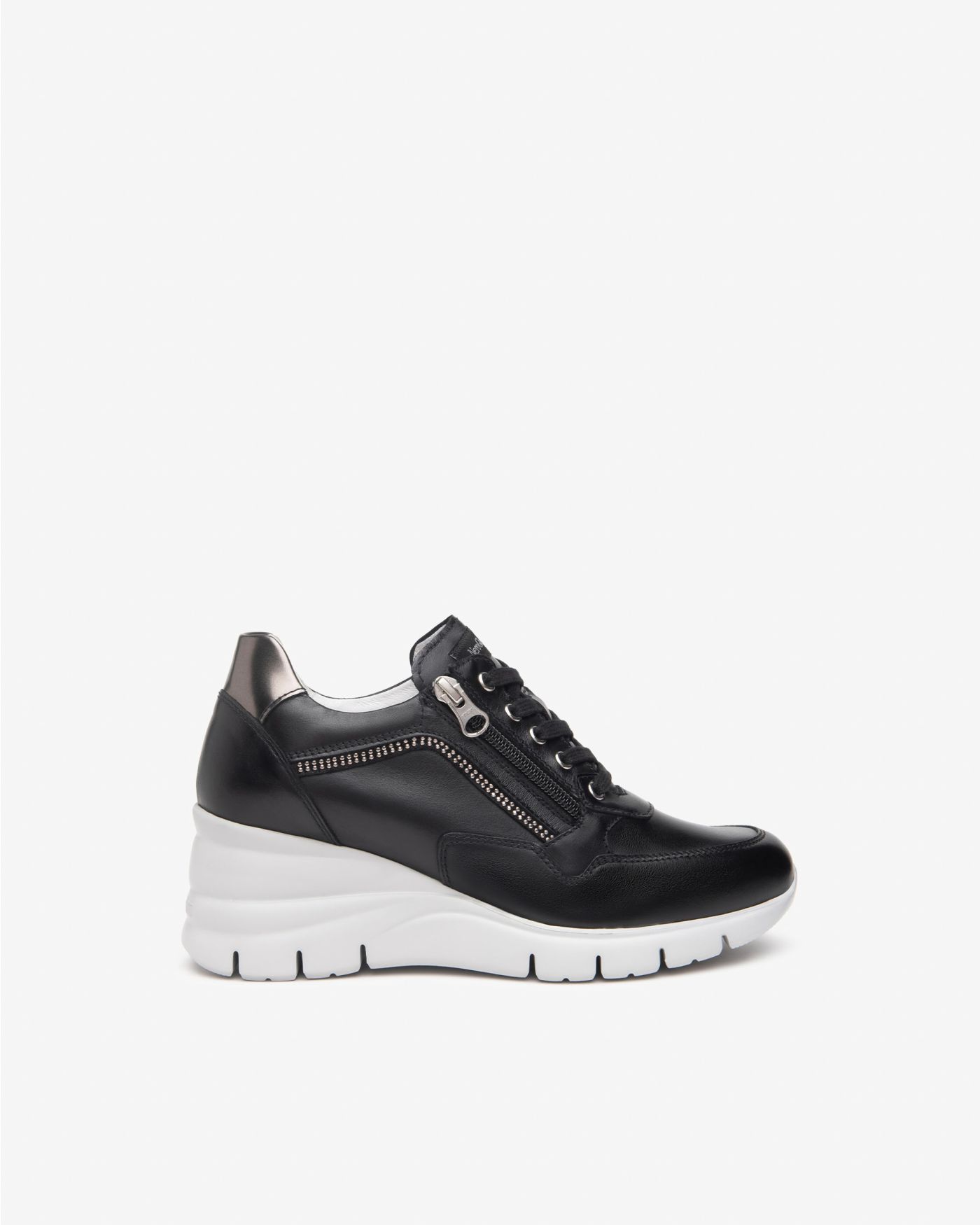 Women’s Leather and Technical Fabric Sneakers