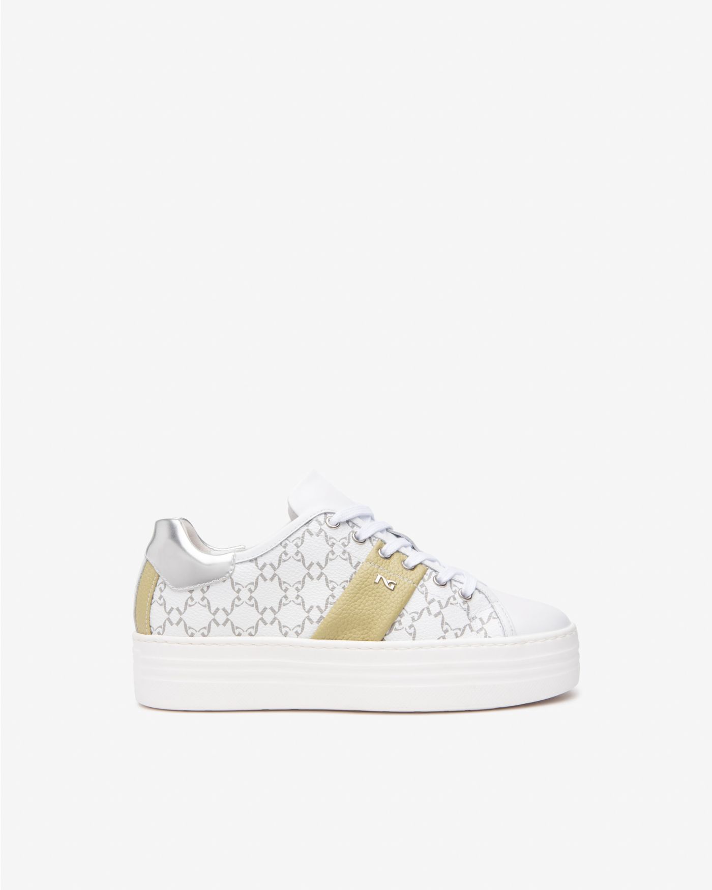 Women’s Leather and Technical Fabric Sneakers