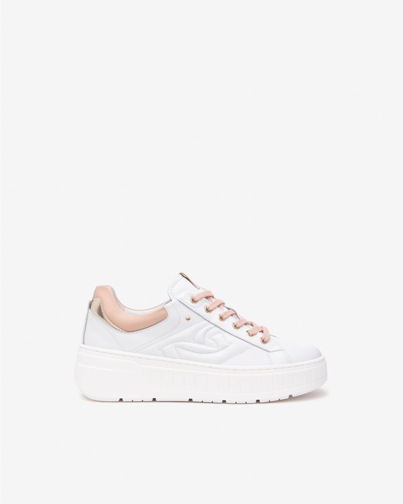 Women’s Leather and Technical Fabric Sneakers