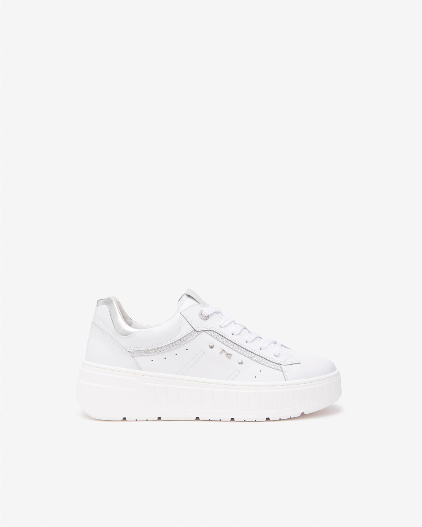 Women’s Leather and Technical Fabric Sneakers