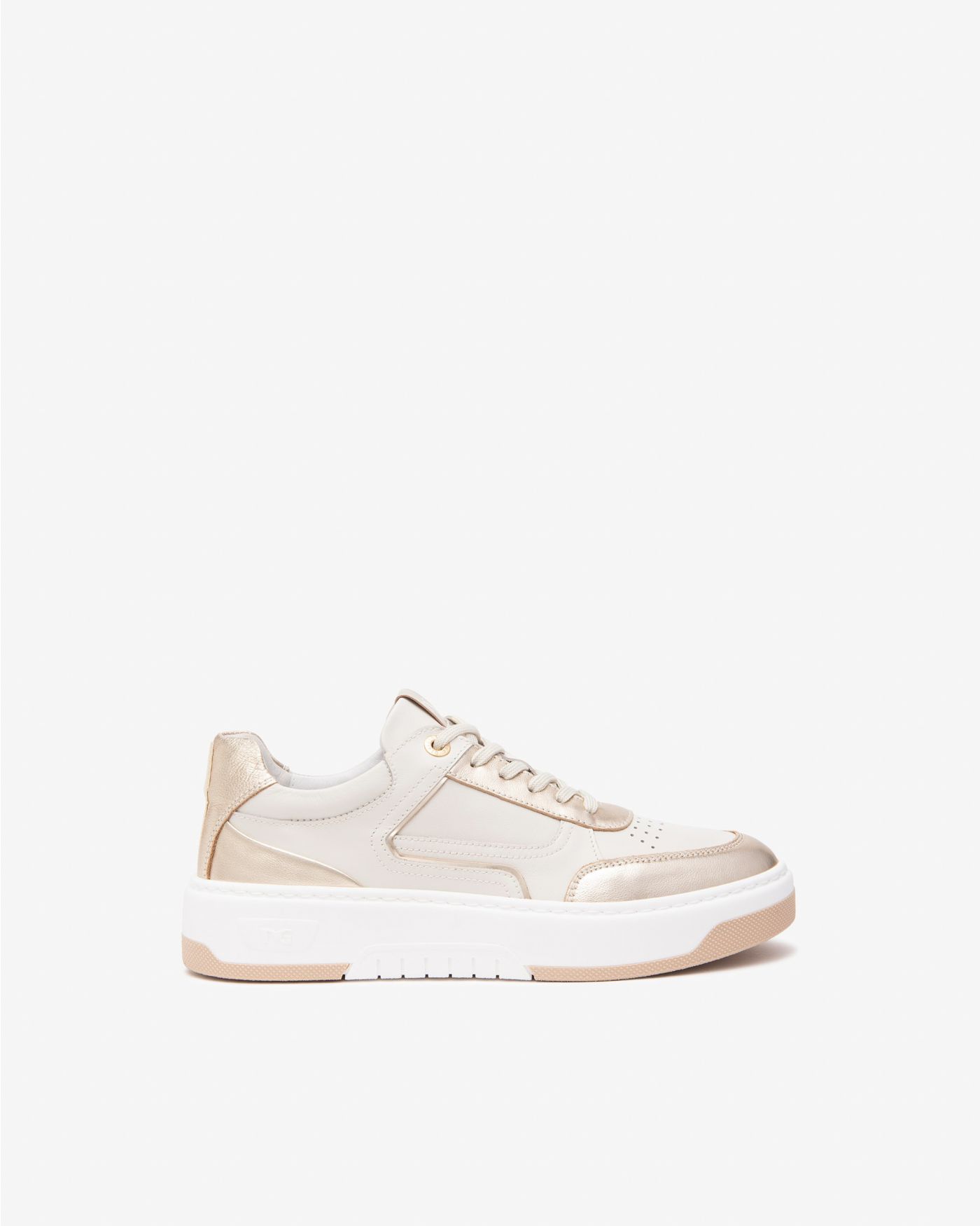 Women’s Leather and Technical Fabric Sneakers