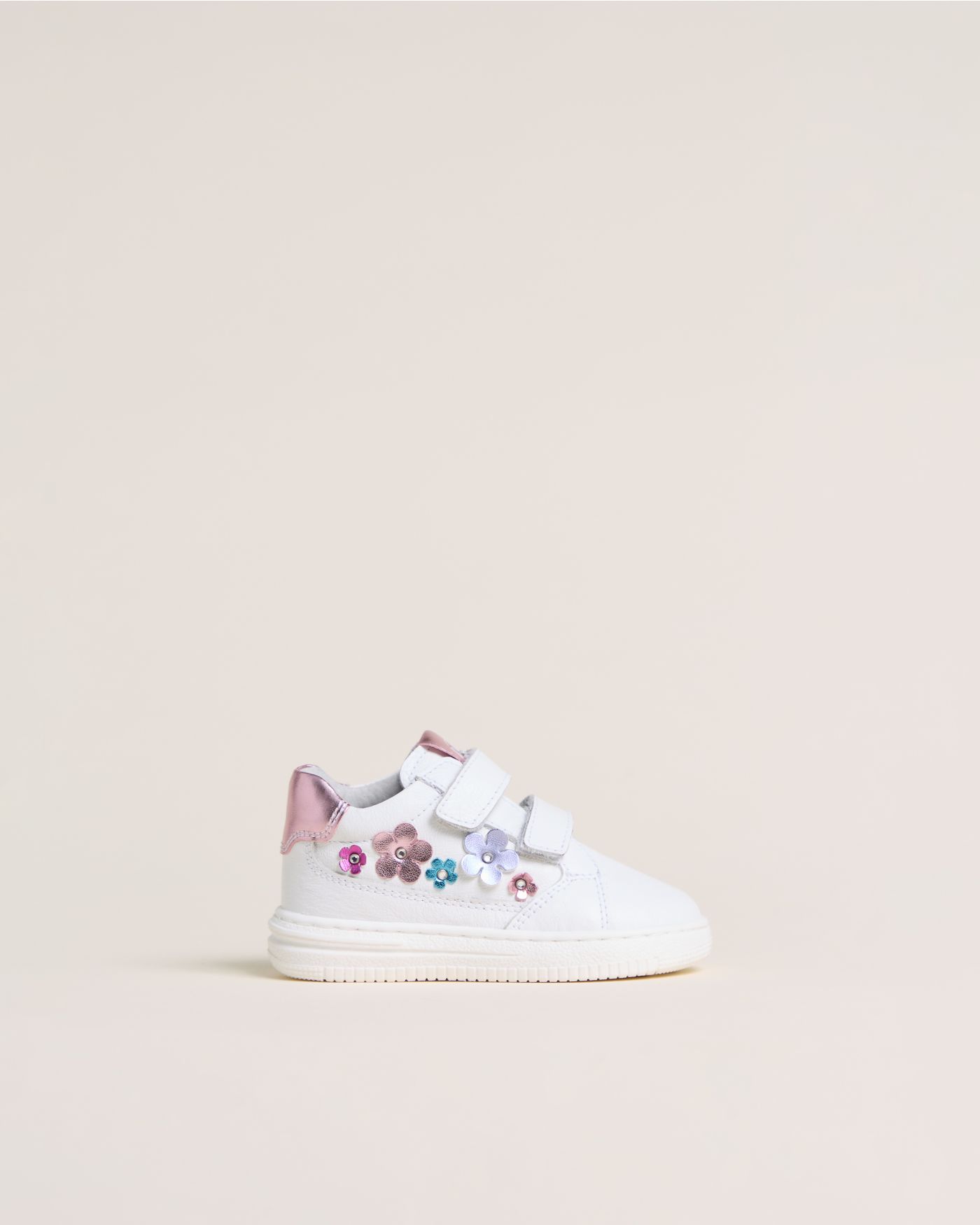 Junior Leather and Technical Fabric Sneakers for Girls