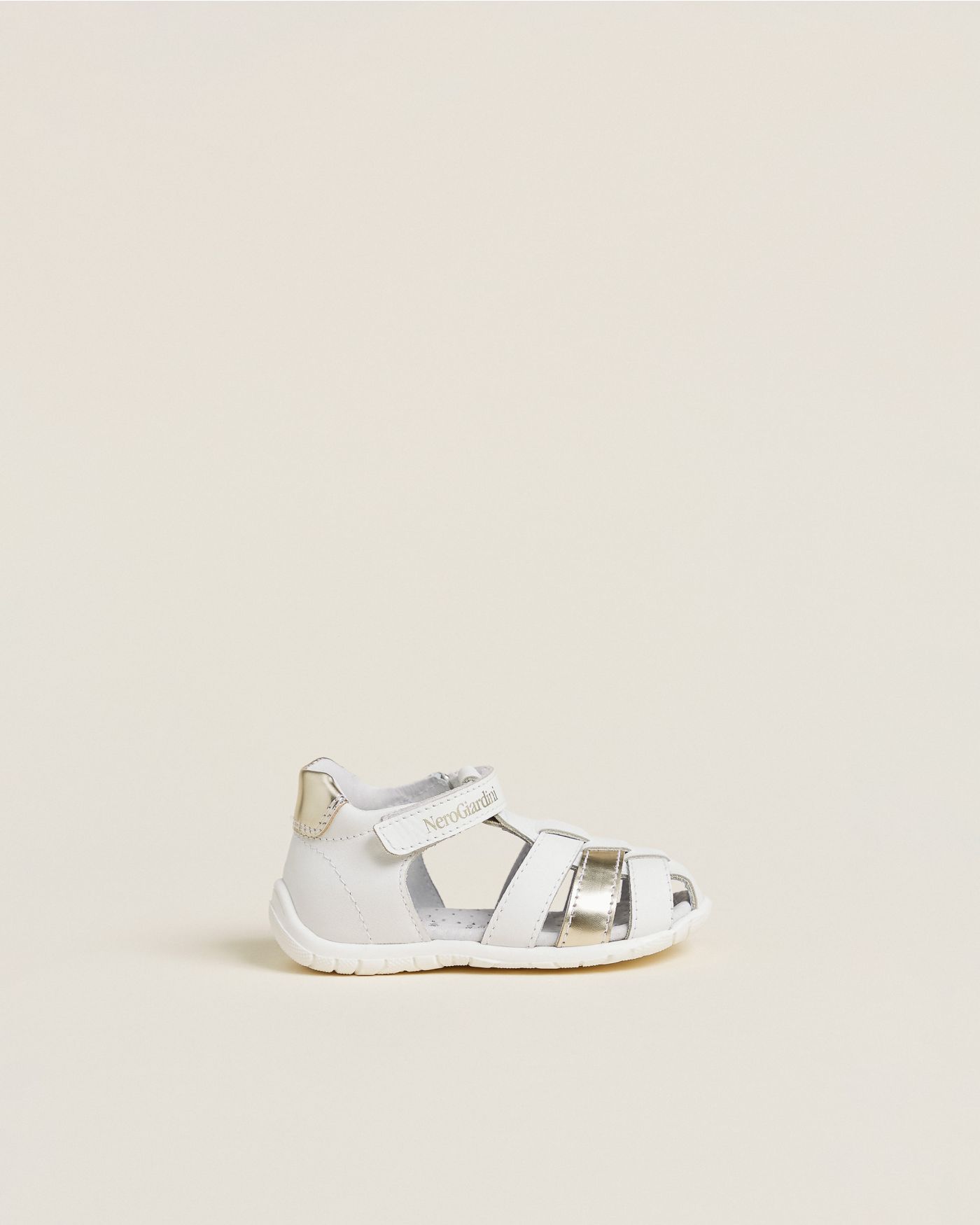 Junior Leather and Technical Fabric Sandals for Girls
