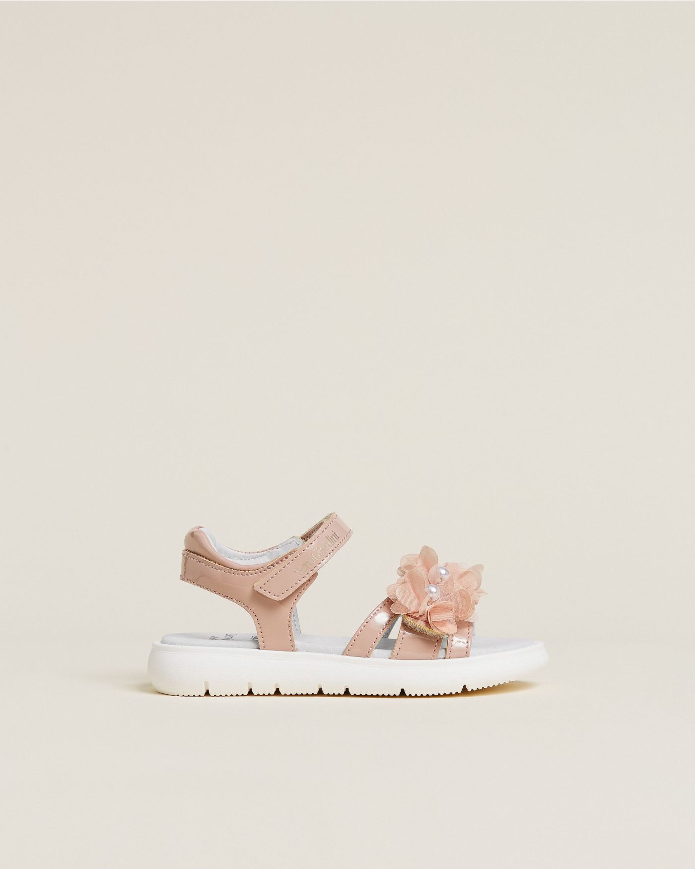 Junior Leather and Technical Fabric Sandals for Girls