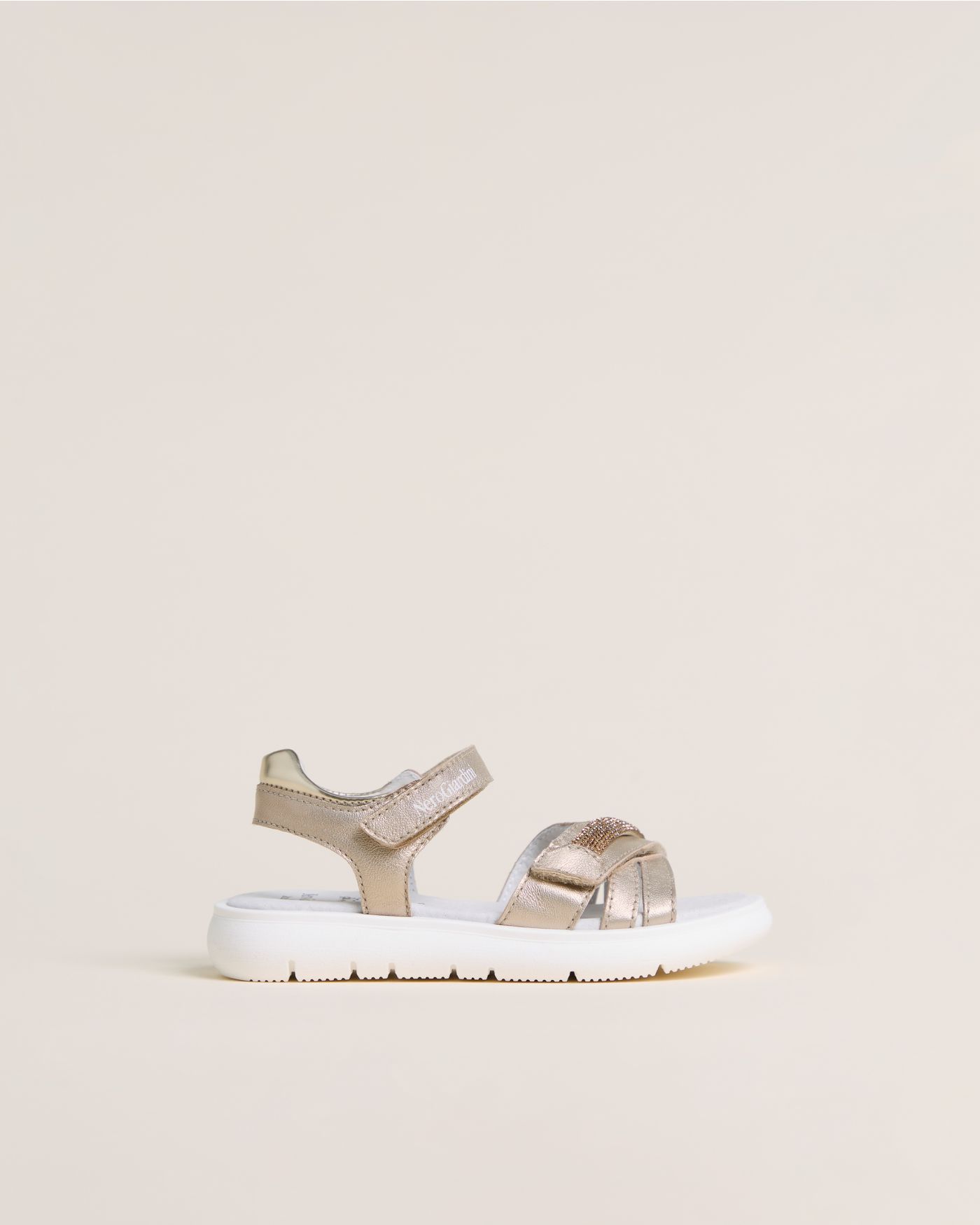 Junior Leather and Technical Fabric Sandals for Girls