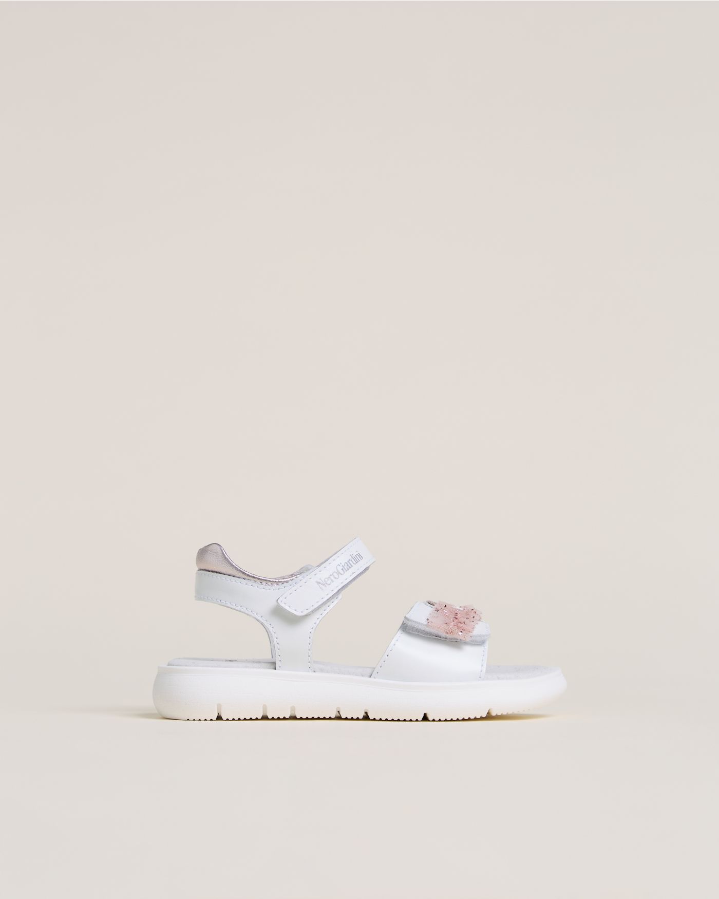 Junior Leather and Technical Fabric Sandals for Girls