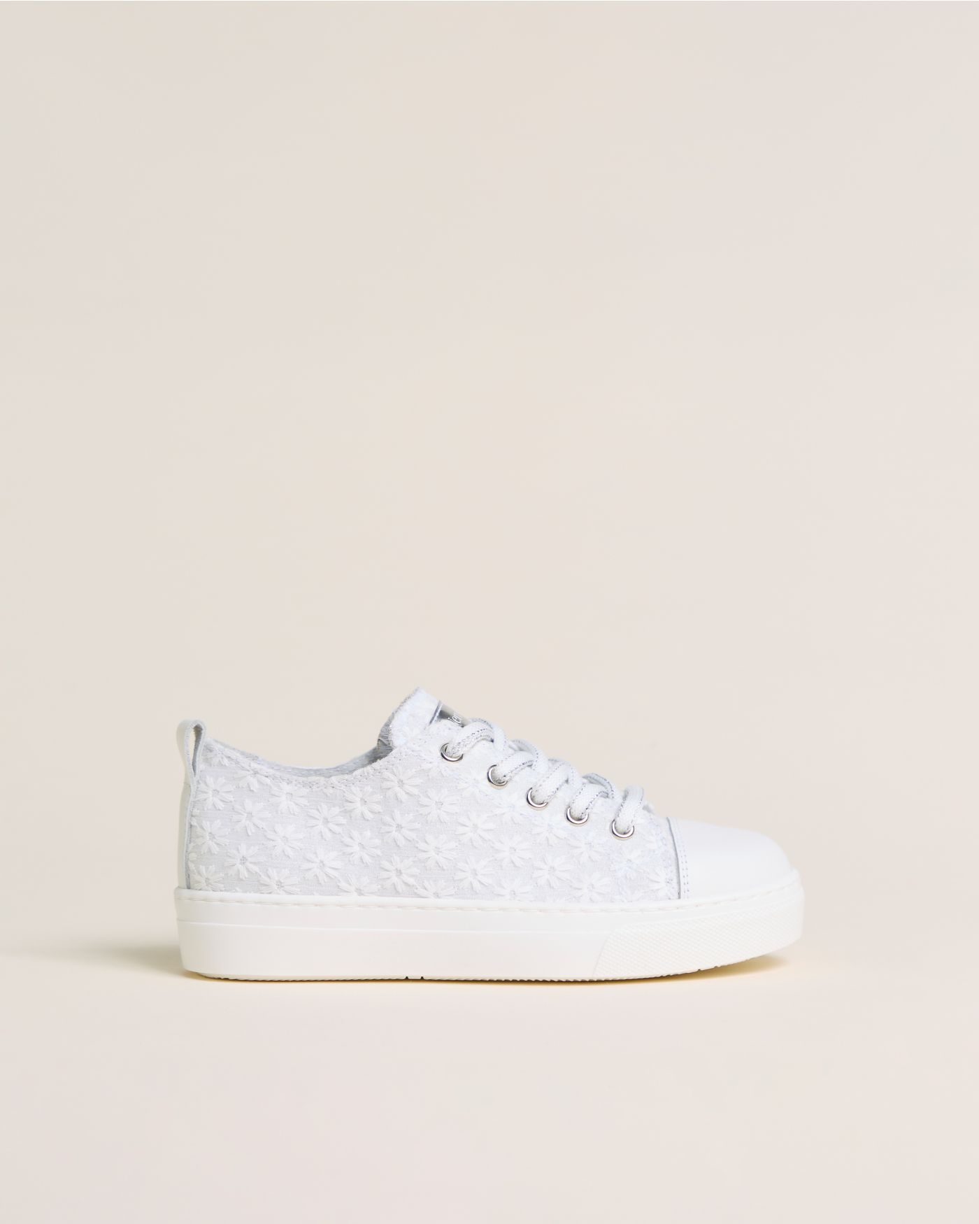 Teen Girls’ Fabric and Leather Sneakers