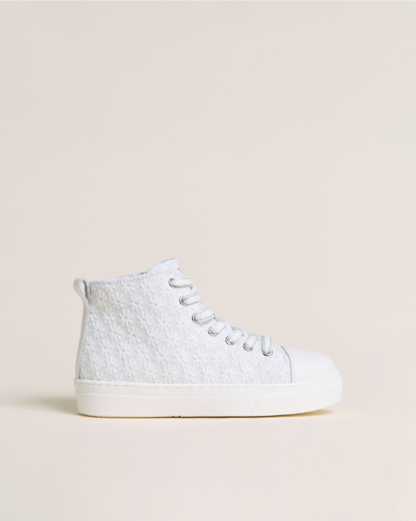Teen Girls’ Fabric and Leather Sneakers