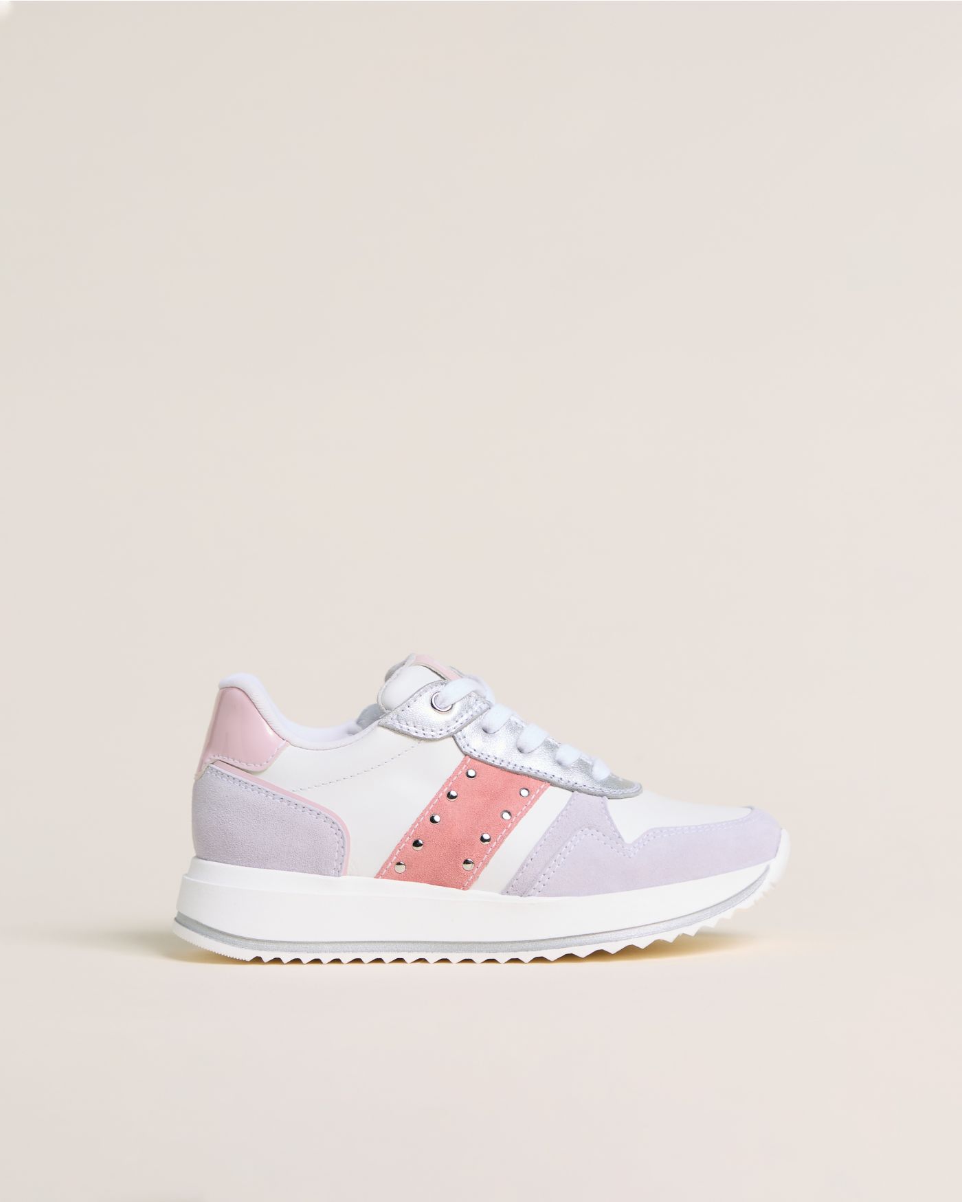 Teen Girls’ Leather, Suede and Technical Fabric Sneakers