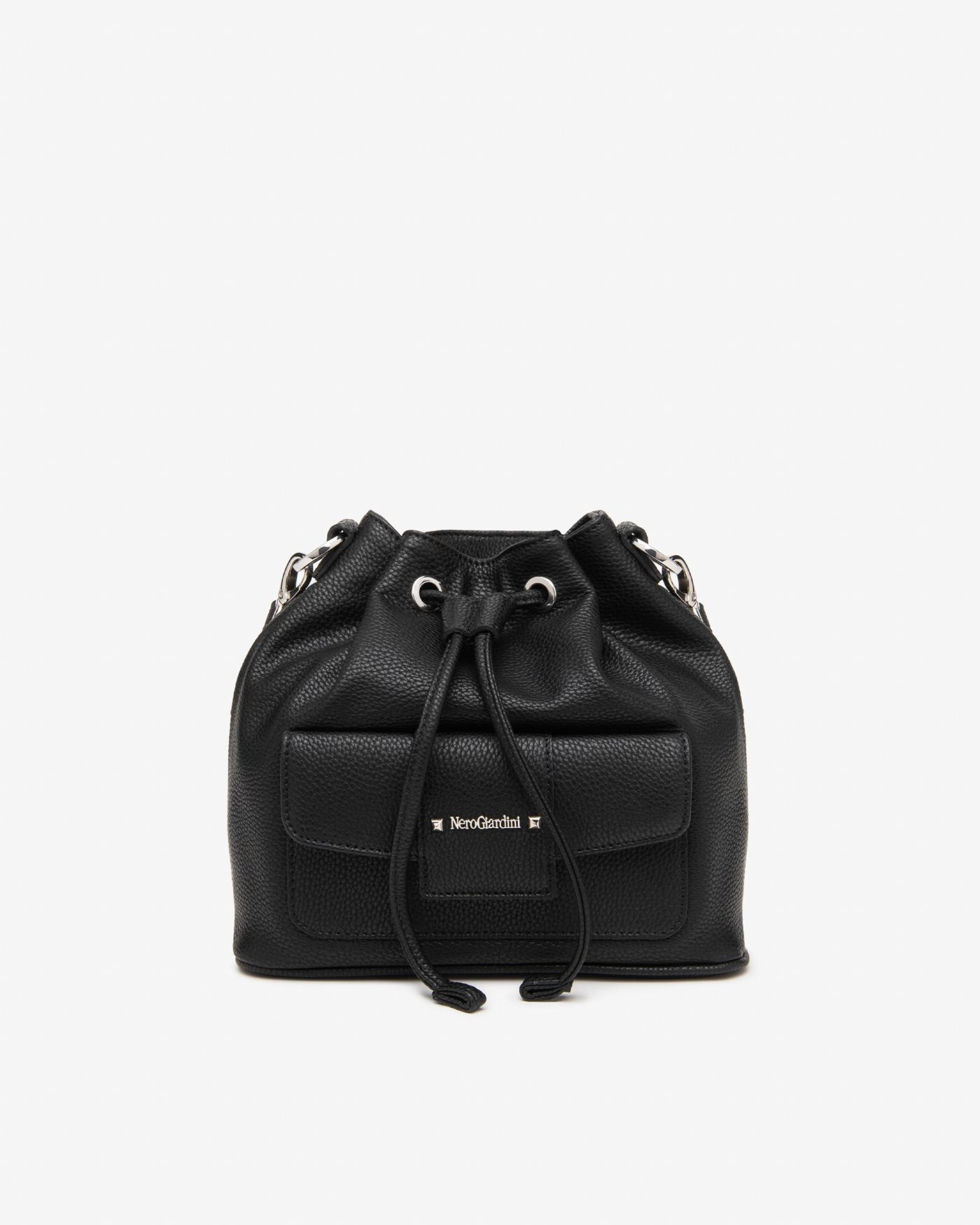Women's technical fabric bucket bag