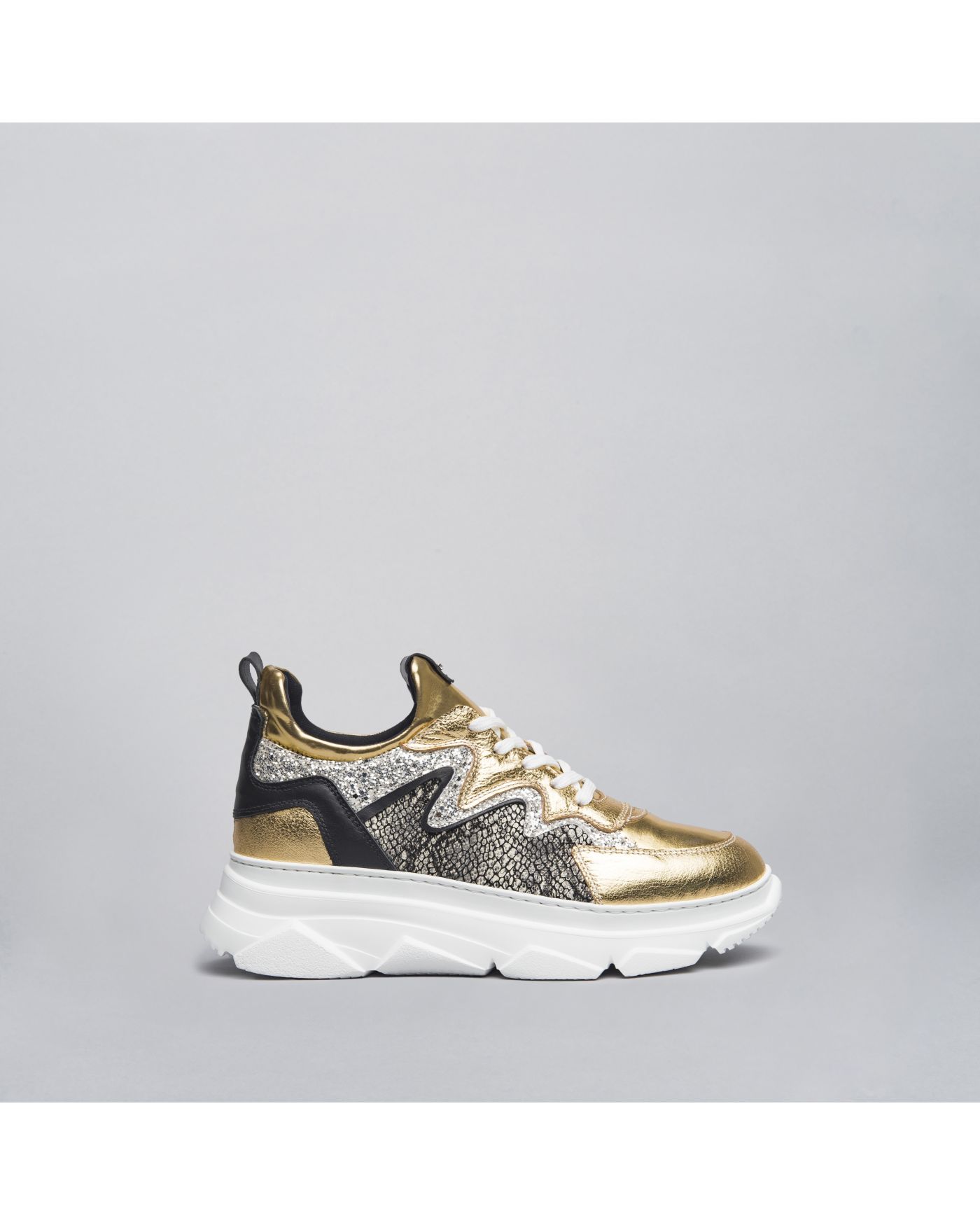 Sneakers Donna in Pelle e Materiale Tecnico