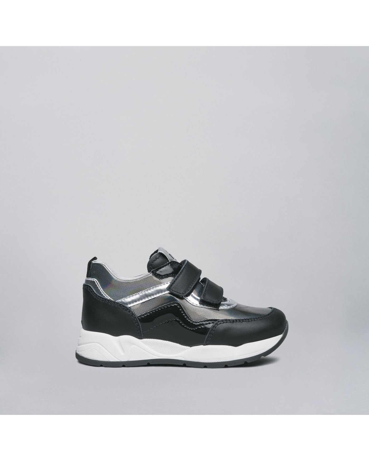 Sneakers Junior da Bambina in Pelle e Materiale Tecnico 08A_I021512F