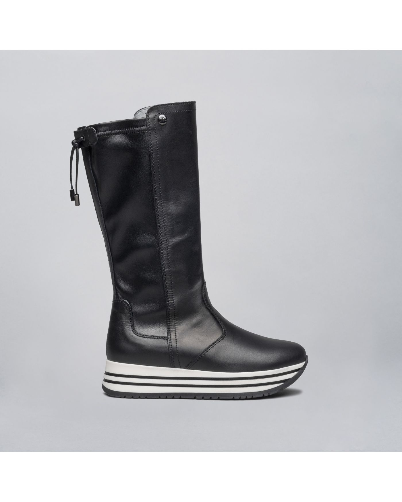 Stivali Teen da Ragazza in Pelle e Materiale Tecnico 08A_I031804F