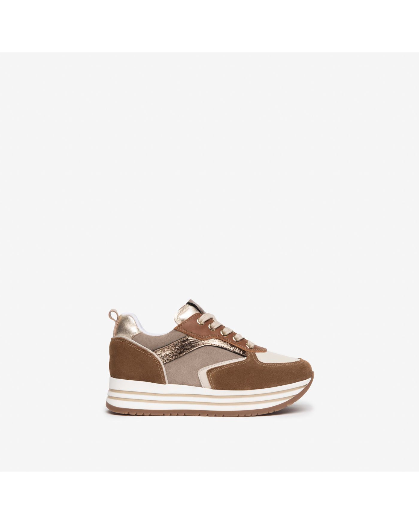 Sneakers Teens da Ragazza in Camoscio e Pelle 08A_I232393F