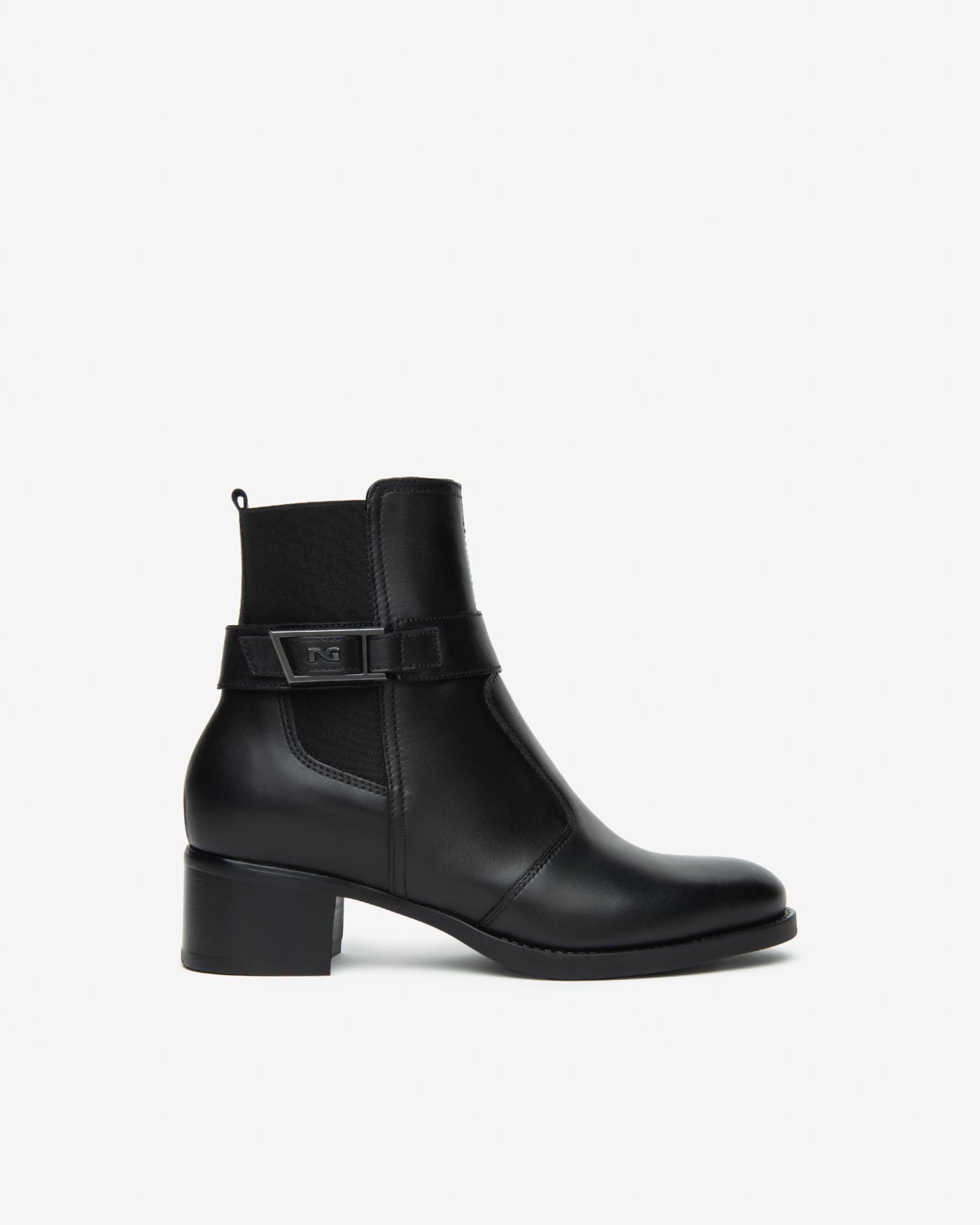 Women’s Leather and Fabric Ankle Boots