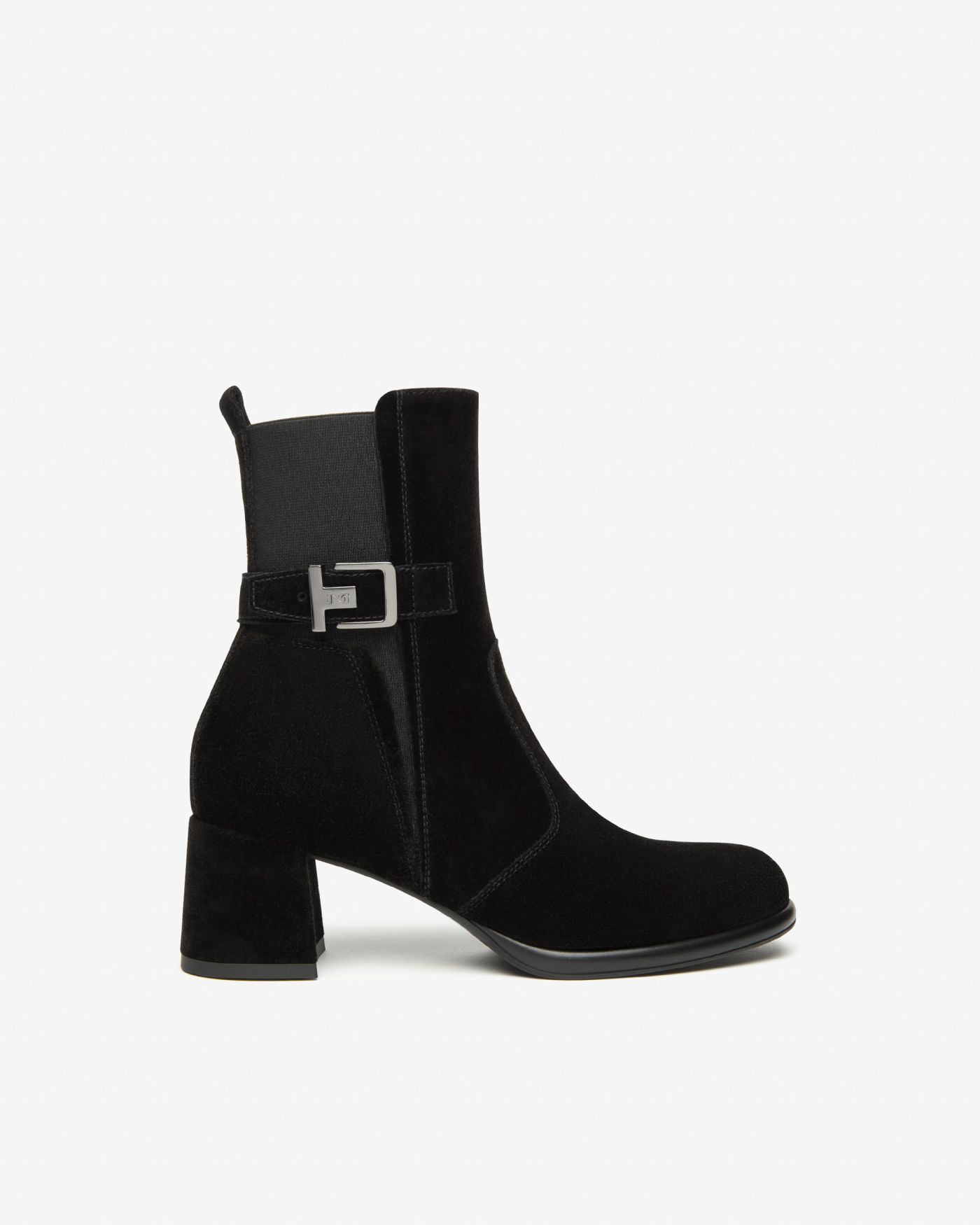 Women's Suede and Fabric Ankle Boots