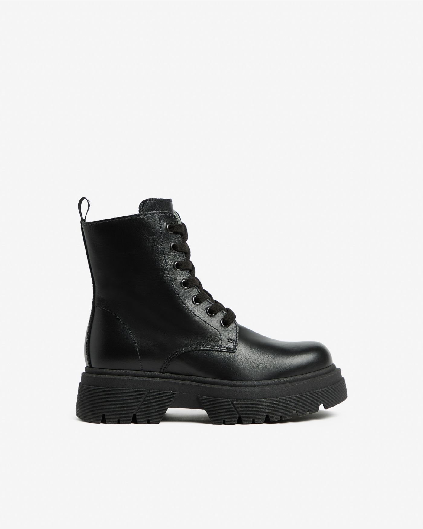 Teen Girls’ Leather Combat Boots